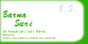barna suri business card